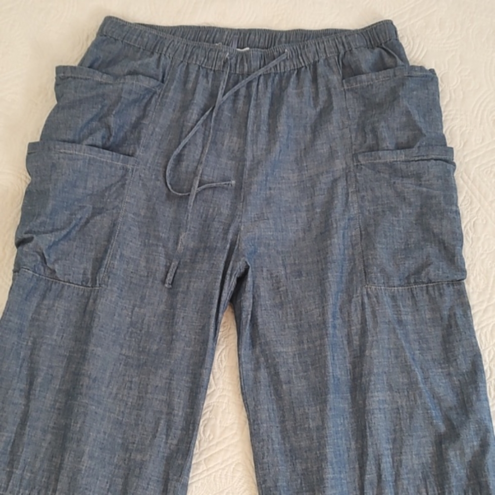 Pure Cotton Casual 4 Side Pocket Cargo Pants/Size 16-18